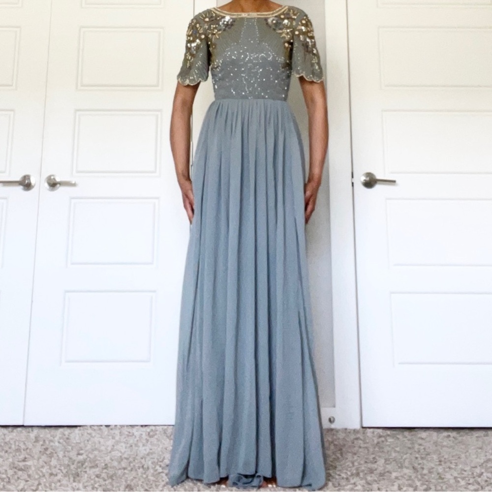Embellished Maxi Occassion Dress - Picture 6 of 17